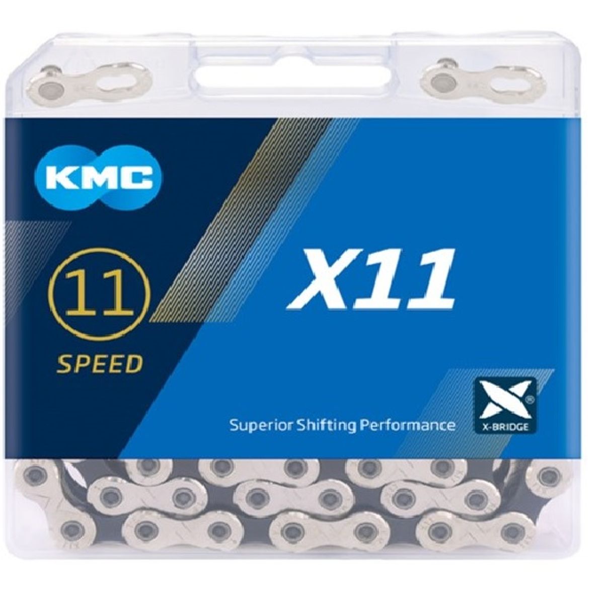 KMC - Cadenilla KMC X11 11 Velocidades Silver Negro