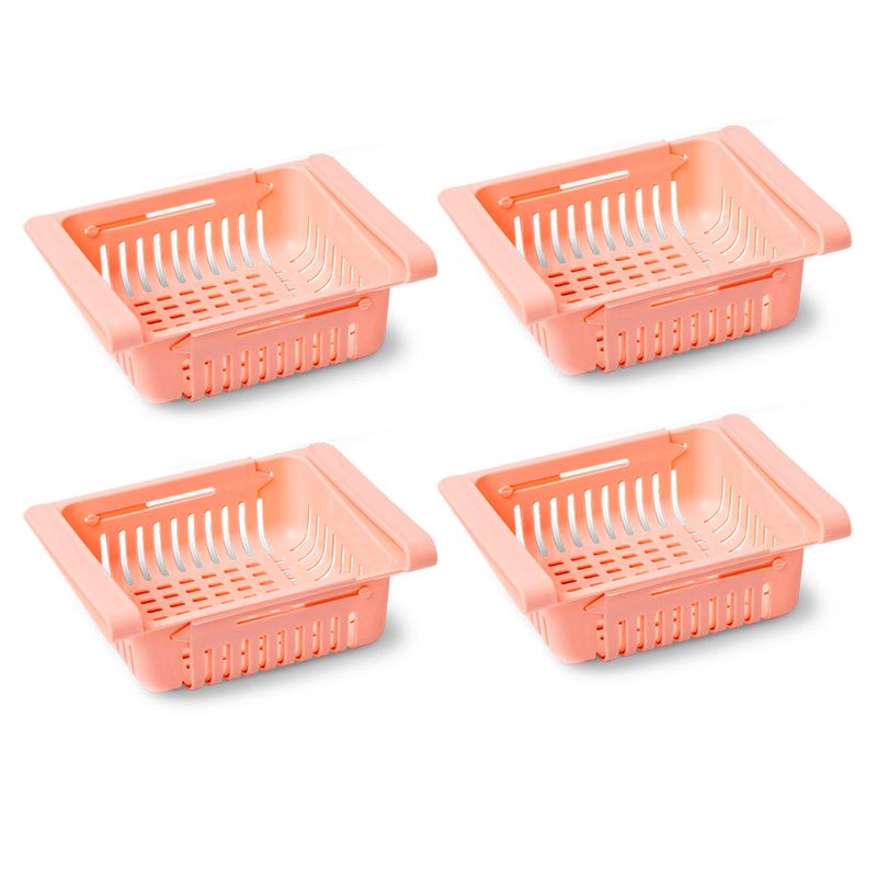 ENERGY PLUS - Combo: 2 Organizadores multiusos Nevera x 2 Unid C/U Rosado