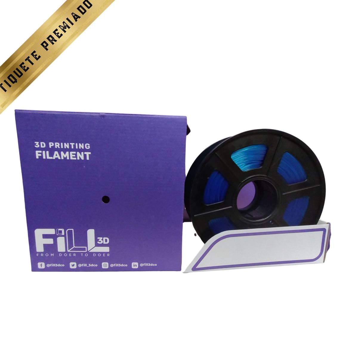 GENERICO - Filamento PLA para impresión 3D • 175mm  Azul Glass.