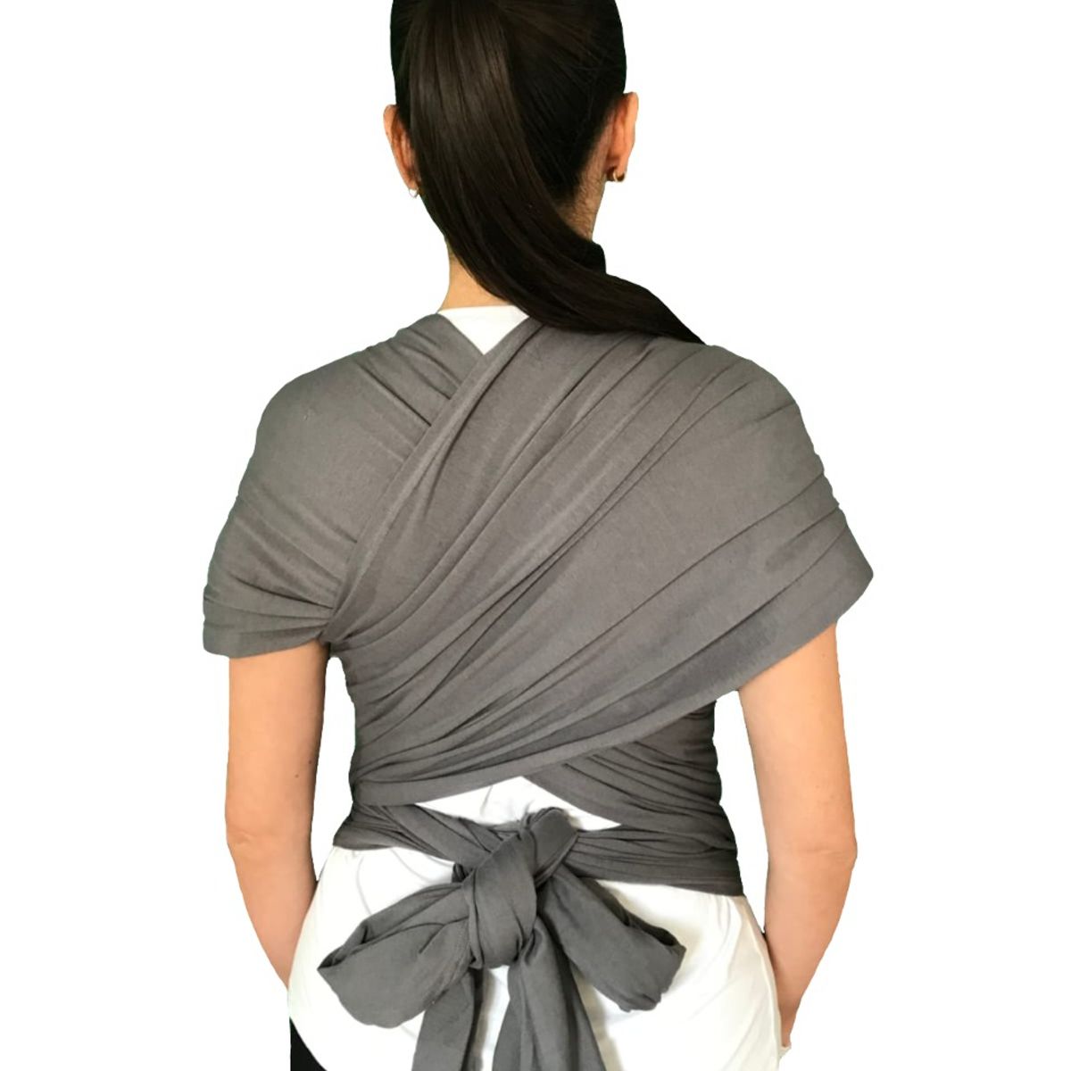 COZYTOS - Fular CONVENCIONAL -GRIS CARBON cargador porta bebes COZYTOS