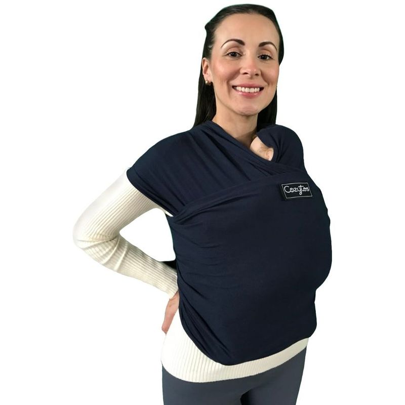COZYTOS - Fular CONVENCIONAL -AZUL OSCURO cargador porta bebes COZYTOS