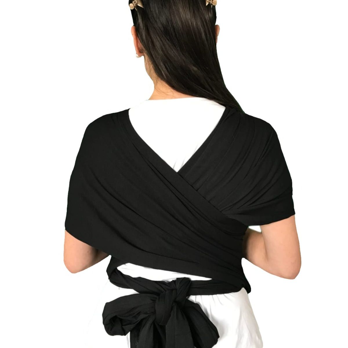 COZYTOS - Fular CONVENCIONAL -NEGRO cargador porta bebes COZYTOS