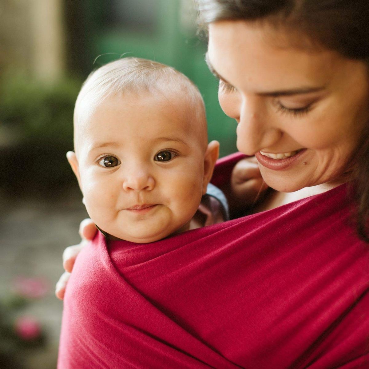 COZYTOS - Fular CONVENCIONAL -VINOTINTO cargador porta bebes COZYTOS