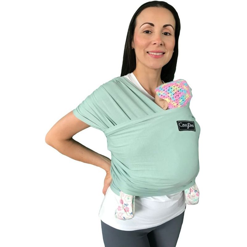 COZYTOS - Fular CONVENCIONAL- MENTA cargador porta bebes COZYTOS