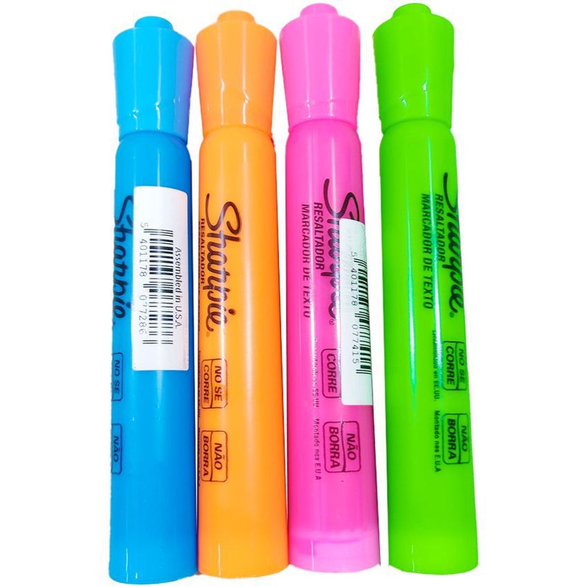 SHARPIE - Resaltadores punta biselada x4 colores sharpie