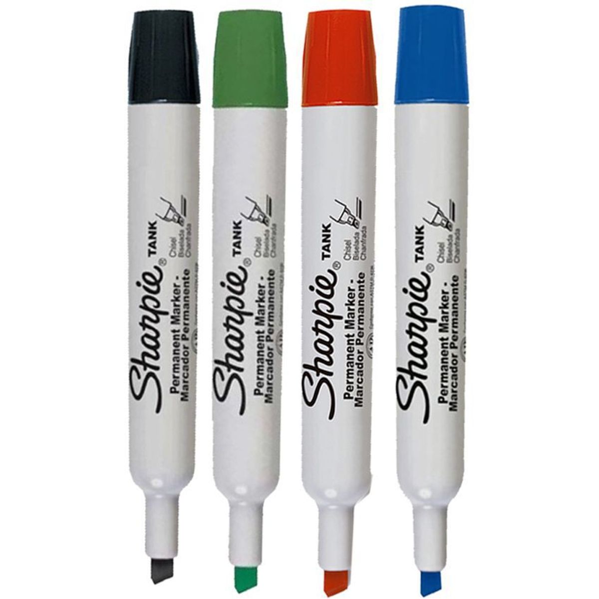 SHARPIE - Marcador permanente sharpie tank caja x 12 surtidos