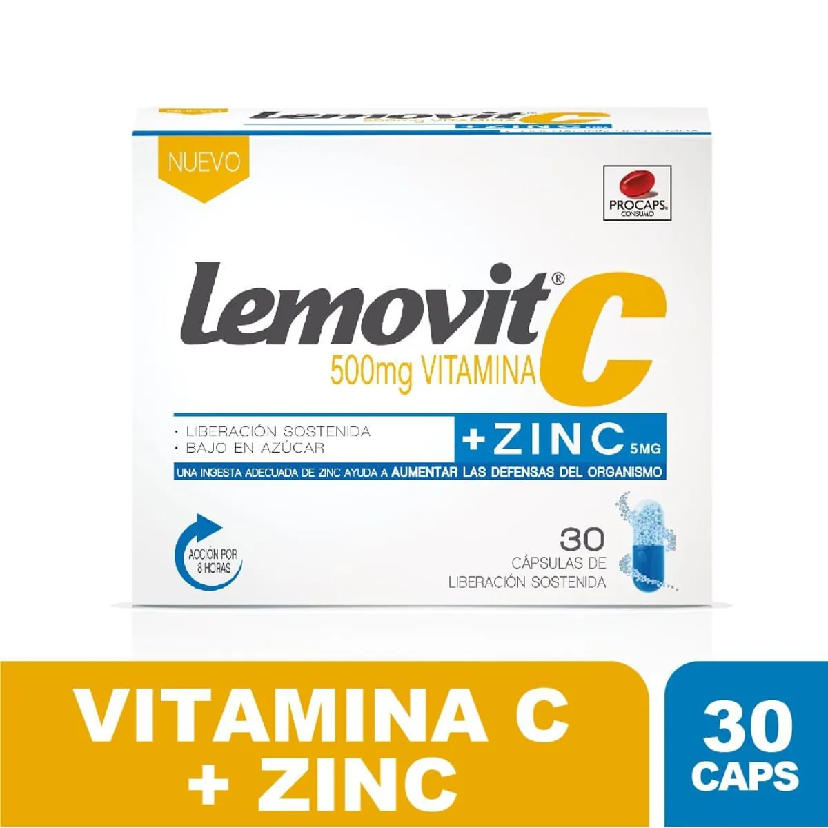GENERICO - Lemovit C + Zinc 500mg X 30 Capsulas