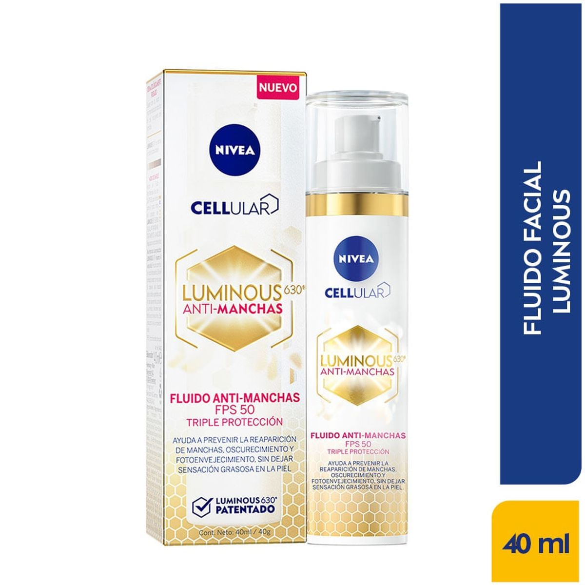 NIVEA - Crema Nivea Luminous 630 Antimanchas Fps50 X 40ml