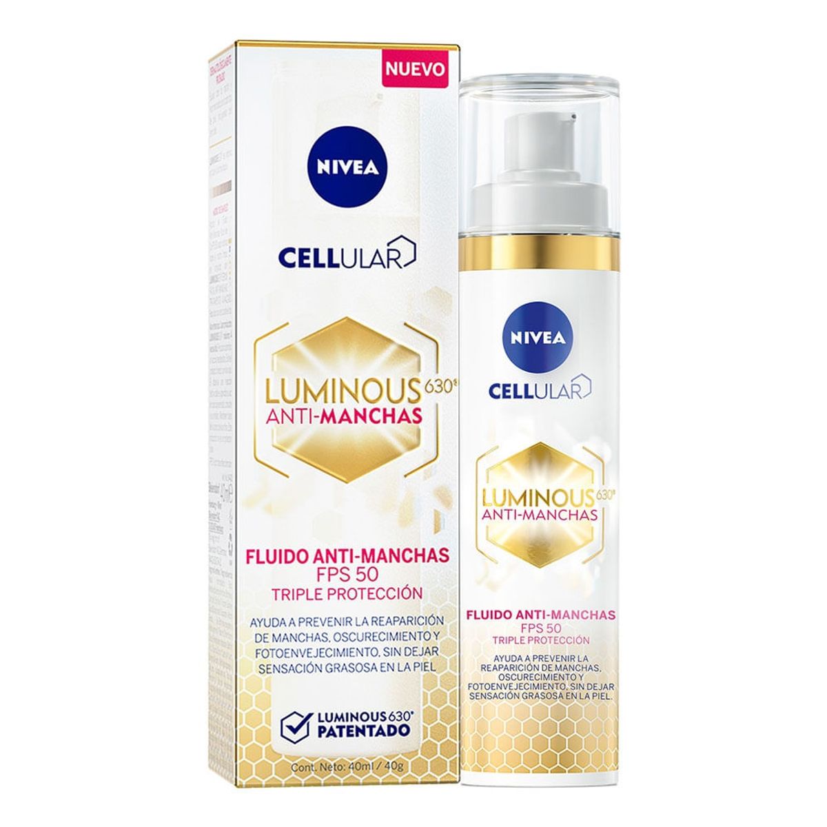 NIVEA - Crema Nivea Luminous 630 Antimanchas Fps50 X 40ml