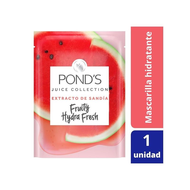 PONDS - Mascarilla Ponds Fruity Hydratante Fresh Sandia X 26g