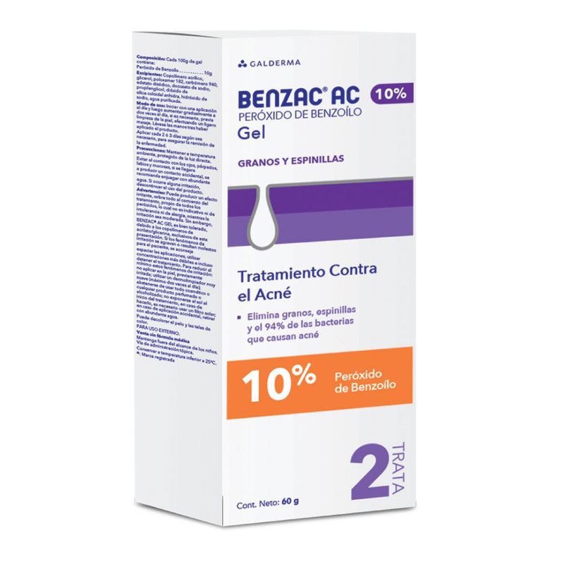 GENERICO - Benzac Ac Gel Facial Antiacne X 10% X 60gr
