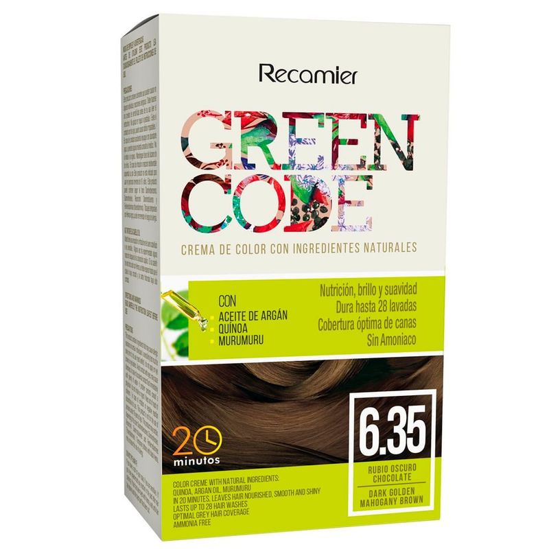 GENERICO - Tinte Green Code Rubio Oscuro 6.35 X 50g