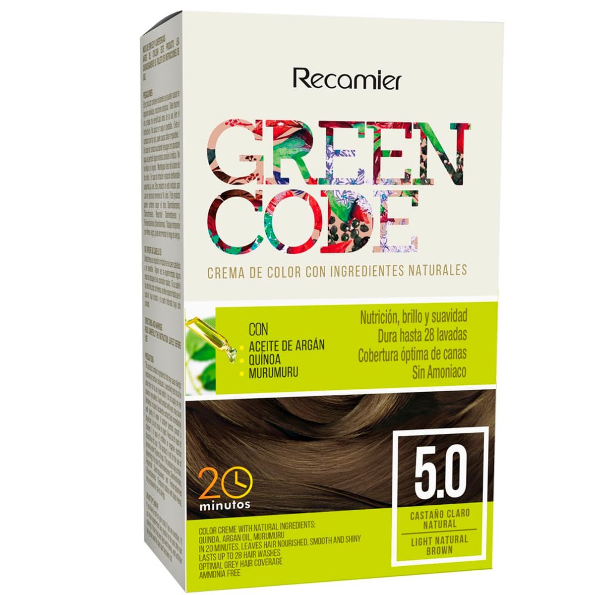 GENERICO - Tinte Green Code Castano Claro Nat.X50G