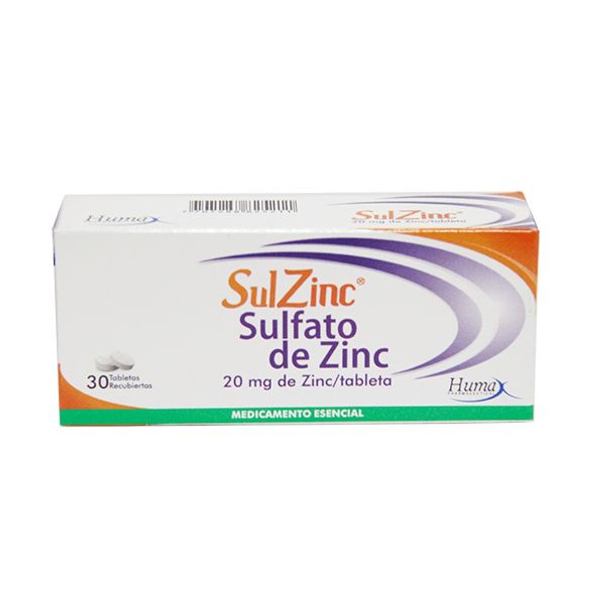 GENERICO - Sulzinc 20mg Caja X 30 Tabletas Cubiertas