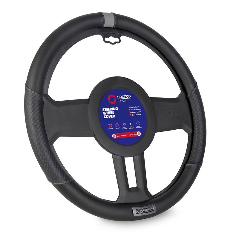 SPARCO - Cubre Volante Forro Timon Carro Lujo Sparco SPS111GR