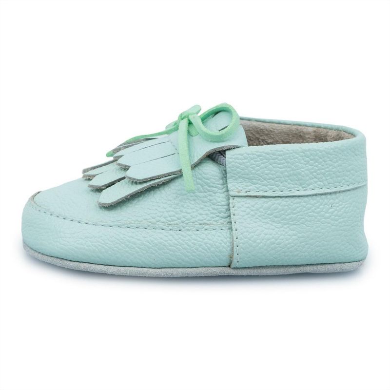 PAPOS - Cascarita Mechas Verde Menta - Zapatos Bebés PAPOS - Verde