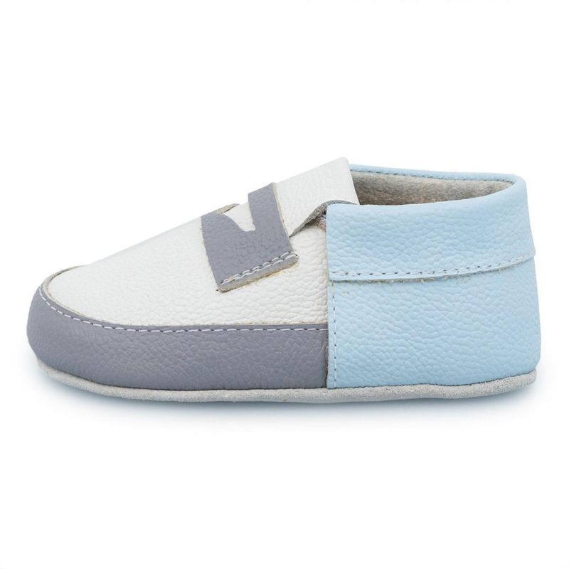 PAPOS - Cascarita Apache Gris y Blanco - Zapatos Bebés PAPOS - Gris