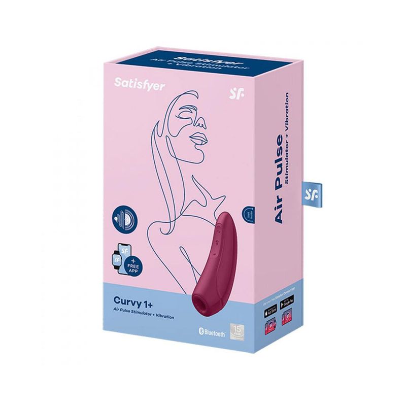 SATISFYER - Succionador de clítoris satisfyer curvy 1 con app 100% Original