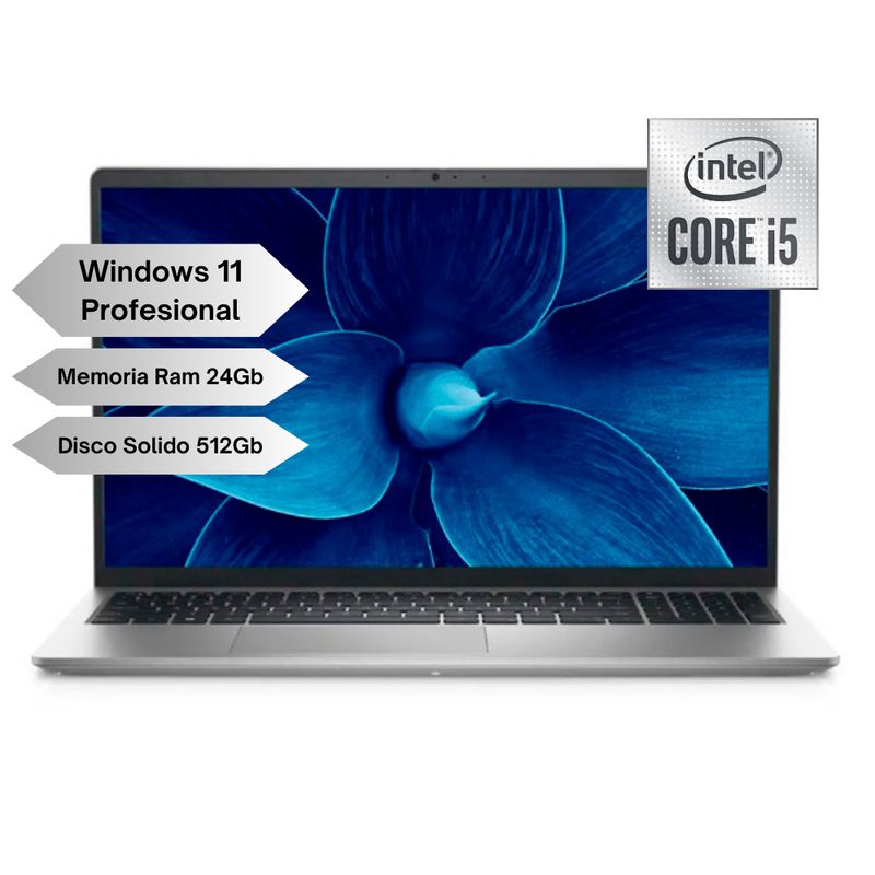 DELL - Portátil Dell 15 Intel Core i5-1235u Ram 24GB Disco SSD 512GB 15.6" FHD Win Pro