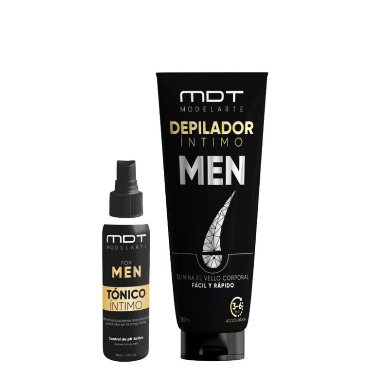 MODELARTE - Kit Depilador y Desodorante Intimo para Hombre Modelarte