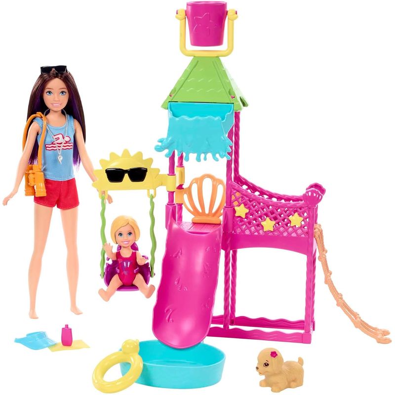 BABY ALIVE - Barbie Skipper Parque Acuático Set Waterpark Mattel