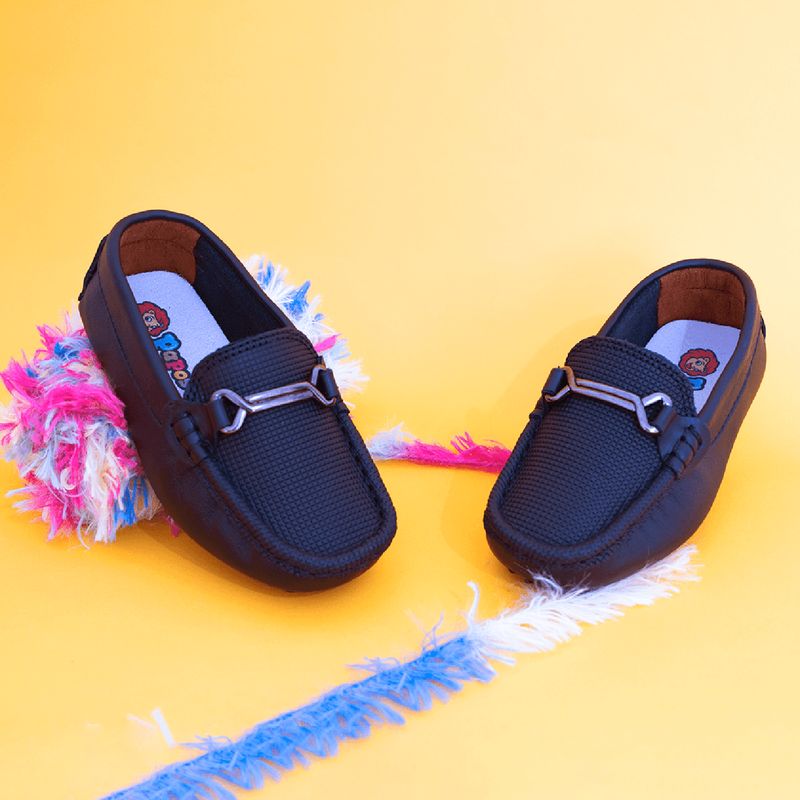 PAPOS - Mocasines Softy Negros - Mocasines Niños PAPOS - Negro