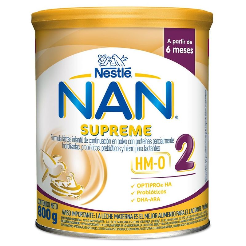 GENERICO - Formula Infantil Nan Supreme Hm-o 6m Etapa 2 X 800g