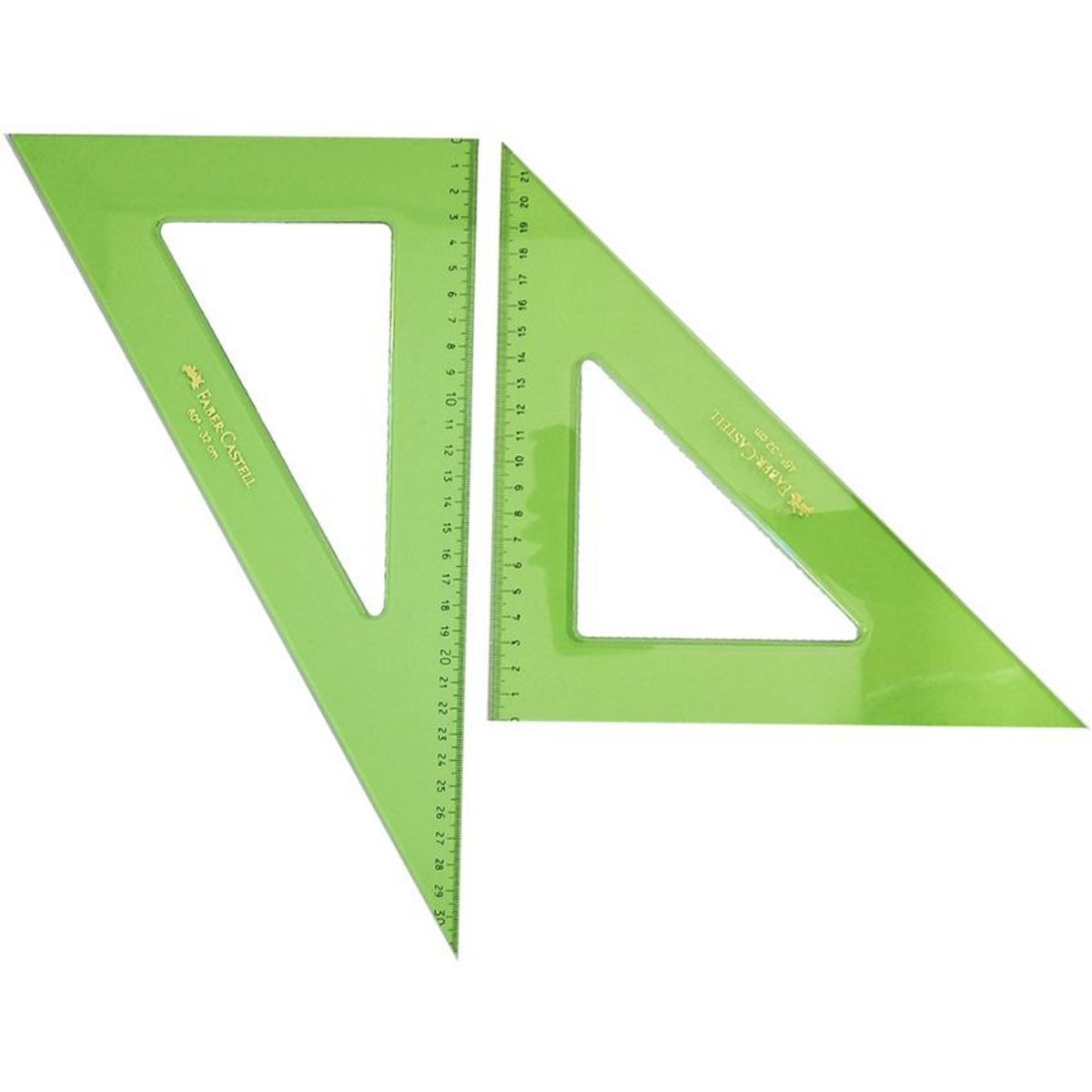 FABER CASTELL - Juego de Escuadras  Faber Castell 45 y 60 Grados X 32 Cm
