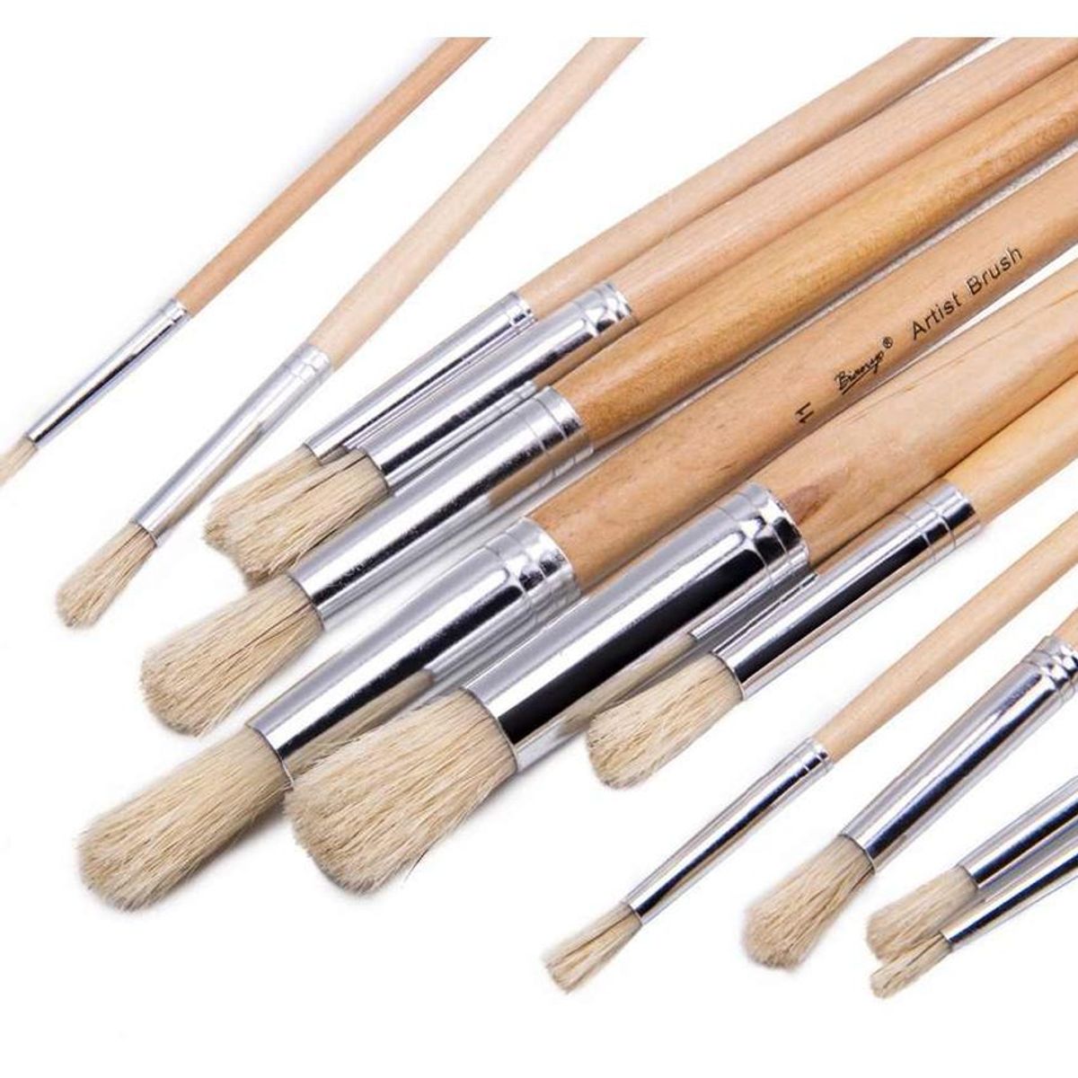 FRANCO ARTE - Pincel De Cerda Redondo Set x 6 Unds Impar