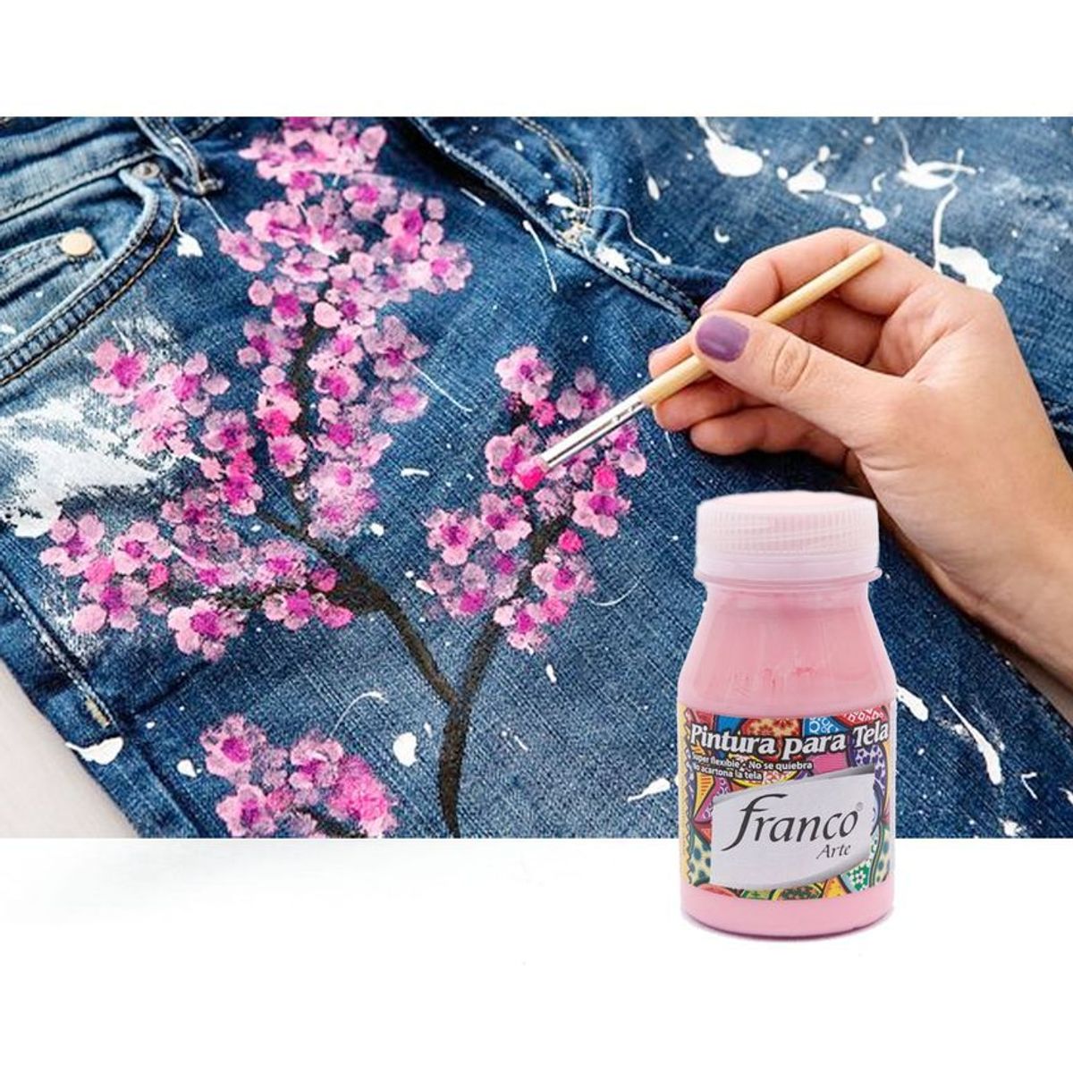 FRANCO ARTE - Kit de Pintura Para Tela Franco Arte 30 ml X 5 Unidades