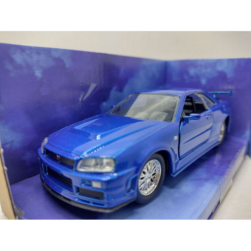 JADA TOYS - BRIAN´S NISSAN SKYLINE GT-R BNR34 AZUL Rapidos y Furiosos…