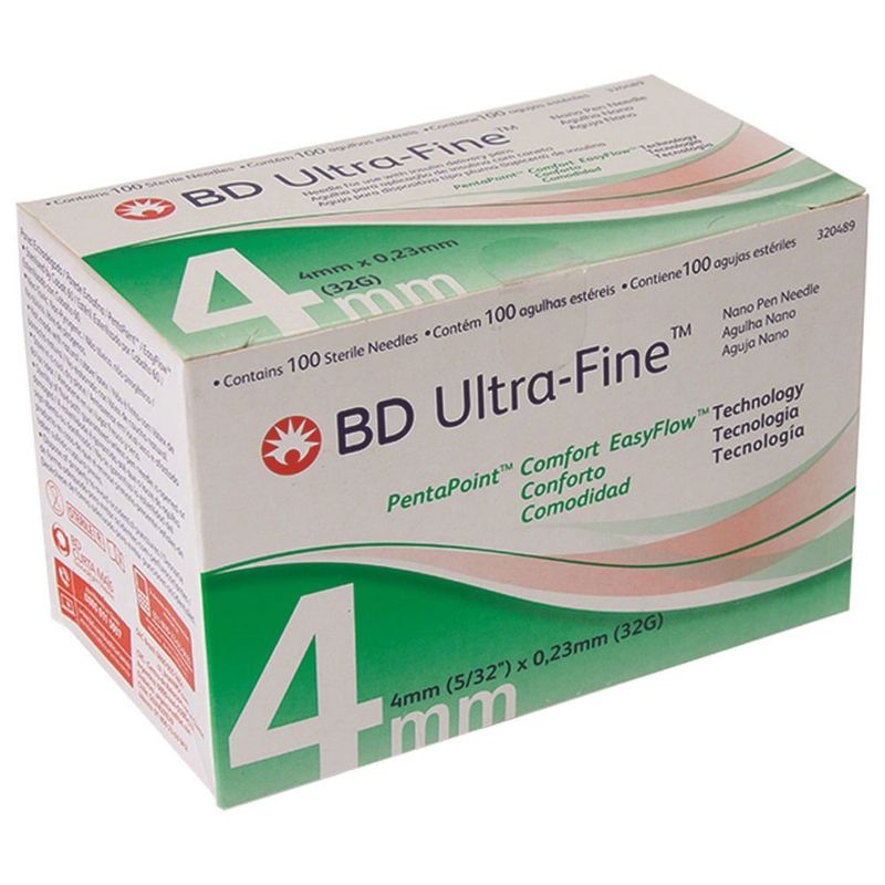 GENERICO - Aguja Para Pen Nano 32g X4mm.bd
