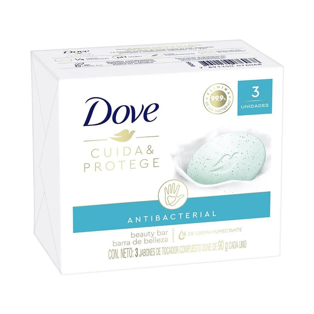 DOVE - Jabon Dove Cuida Protege Antbacterial 90g X 3und