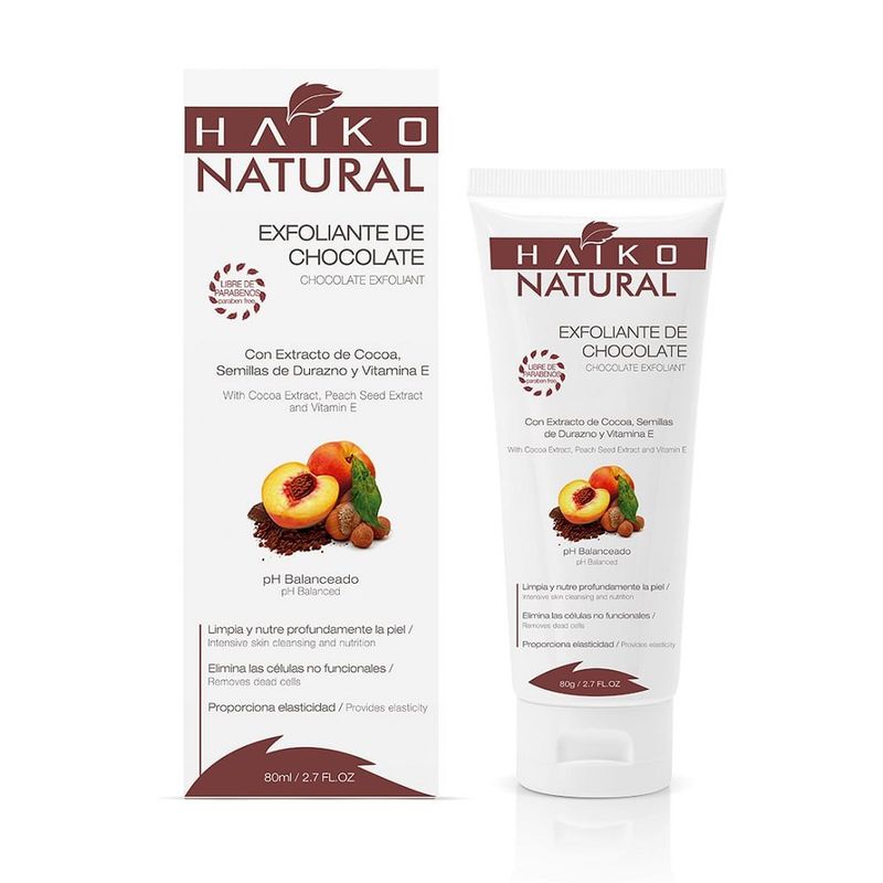 HAIKO NATURAL - Gel Exfoliante Haiko Natural Durazno Y Chocolate X 80g
