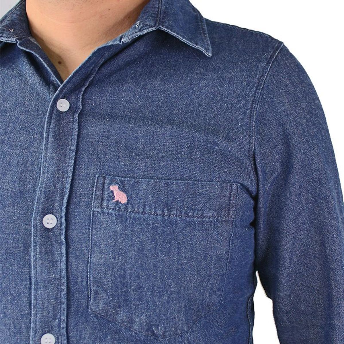 LEC LEE - Camisa En Denim Para Hombre Lec Lee ?ndigo Oscuro.