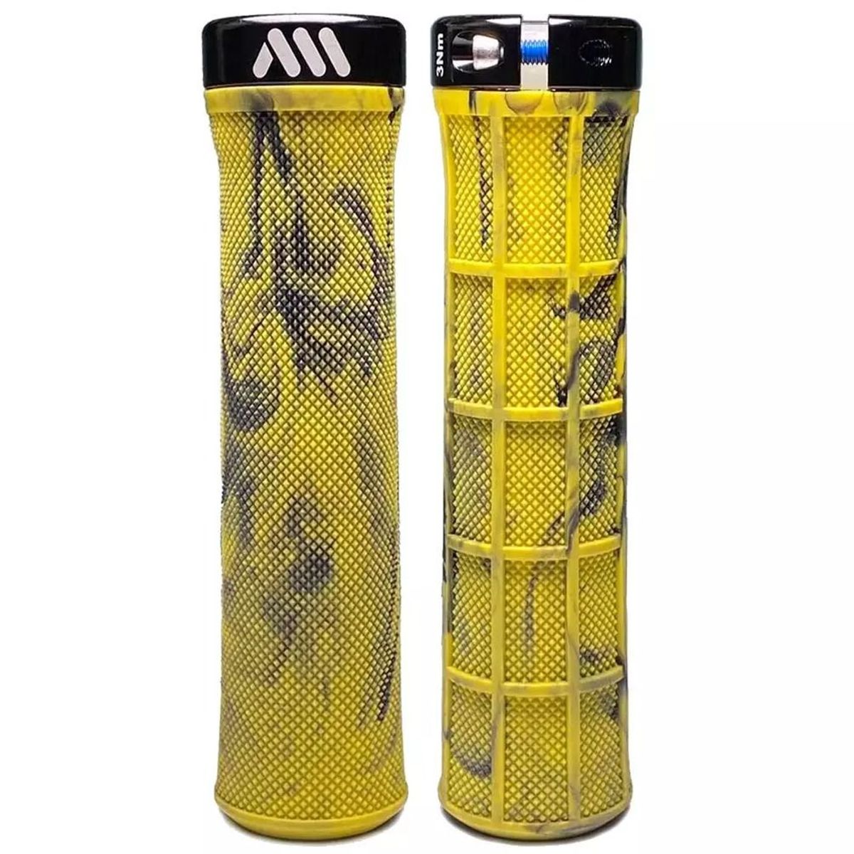 GENERICO - Mangos de Bicicleta AMS Berm Amarillo Negro