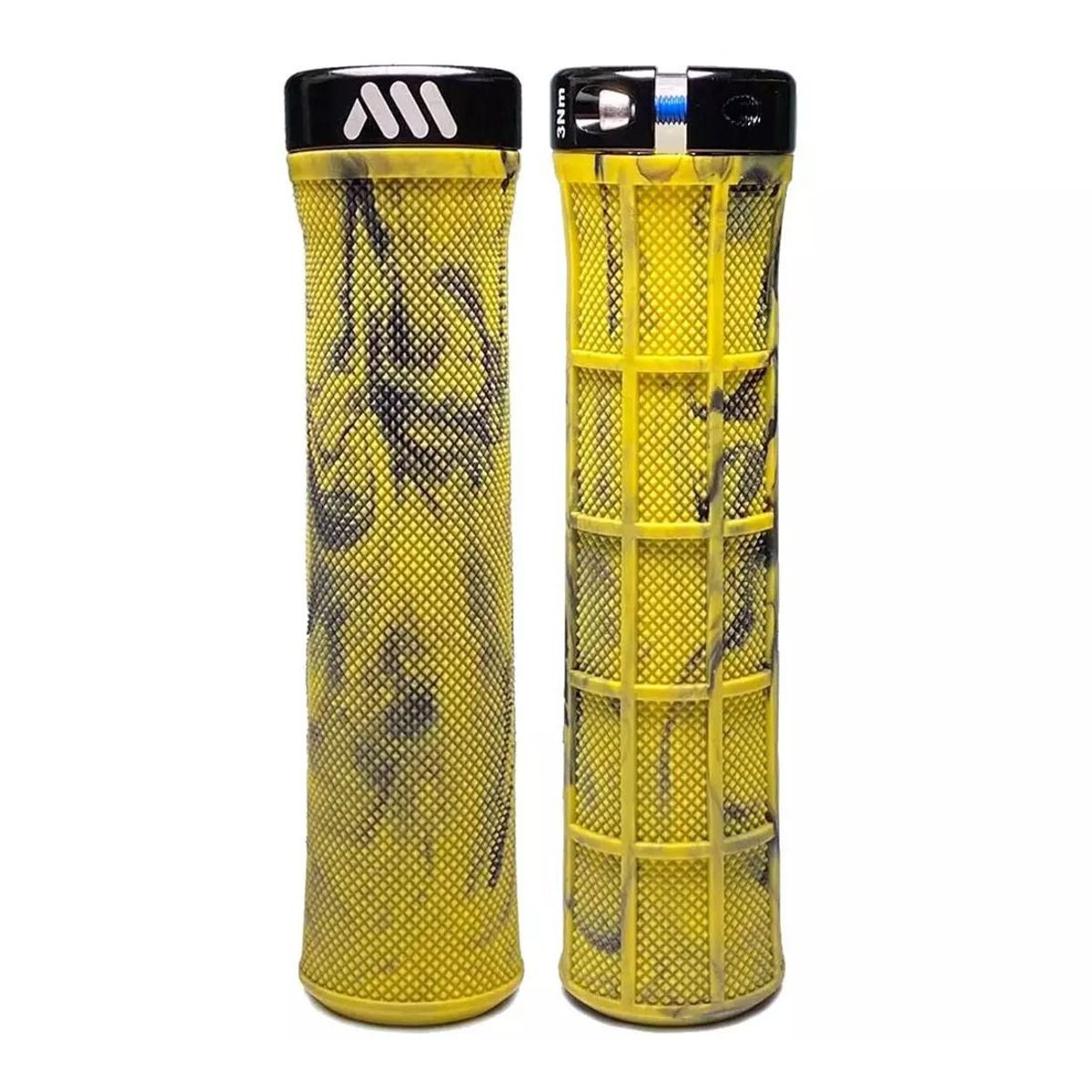 GENERICO - Mangos de Bicicleta AMS Berm Amarillo Negro