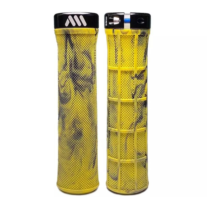 GENERICO - Mangos de Bicicleta AMS Berm Amarillo Negro
