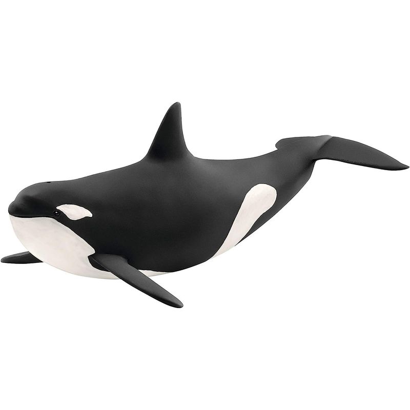 JUGANDO Y EDUCANDO - Figura De Animales Ballena Orca Coleccionable Pintado A Mano
