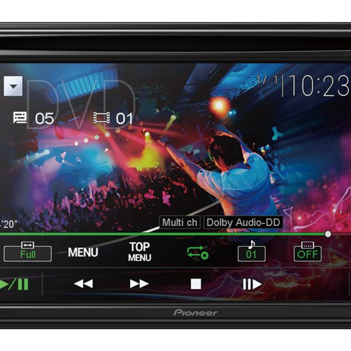 PIONEER - Radio Carro Pantalla Tactil DVD Bluetooth Pioneer AVH-G225BT