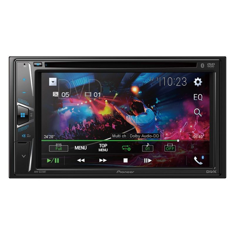 PIONEER - Radio Carro Pantalla Tactil DVD Bluetooth Pioneer AVH-G225BT
