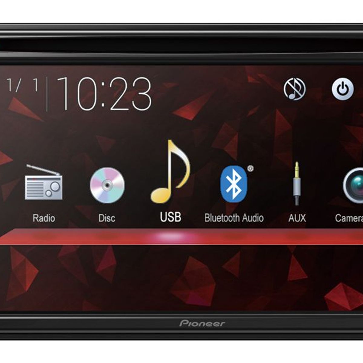 PIONEER - Radio Carro Pantalla Tactil DVD Bluetooth Pioneer AVH-G225BT