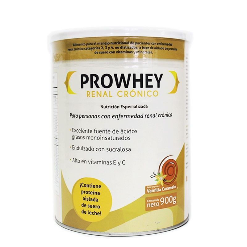 PROWHEY - Prowhey Renal Crónico Polvo Vainilla Caramelo Lata X 900g
