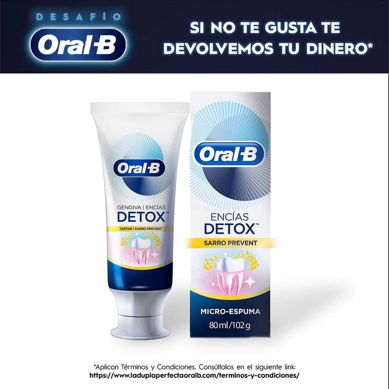 ORAL B - Crema Dental Oral B Encías Detox X 80ml