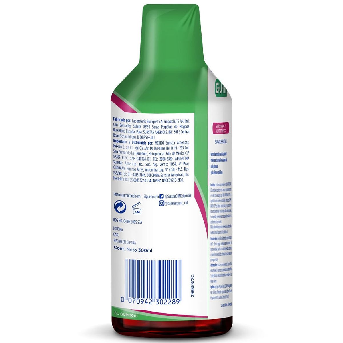 GUM - Enjuague Bucal Gum Paroex Gingivitis X 300ml