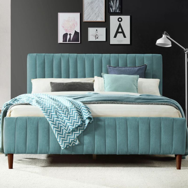 EKONOMODO COLOMBIA - Colchon King 1 Pillow con Cama en pino Vitale Verde 200x200 cm