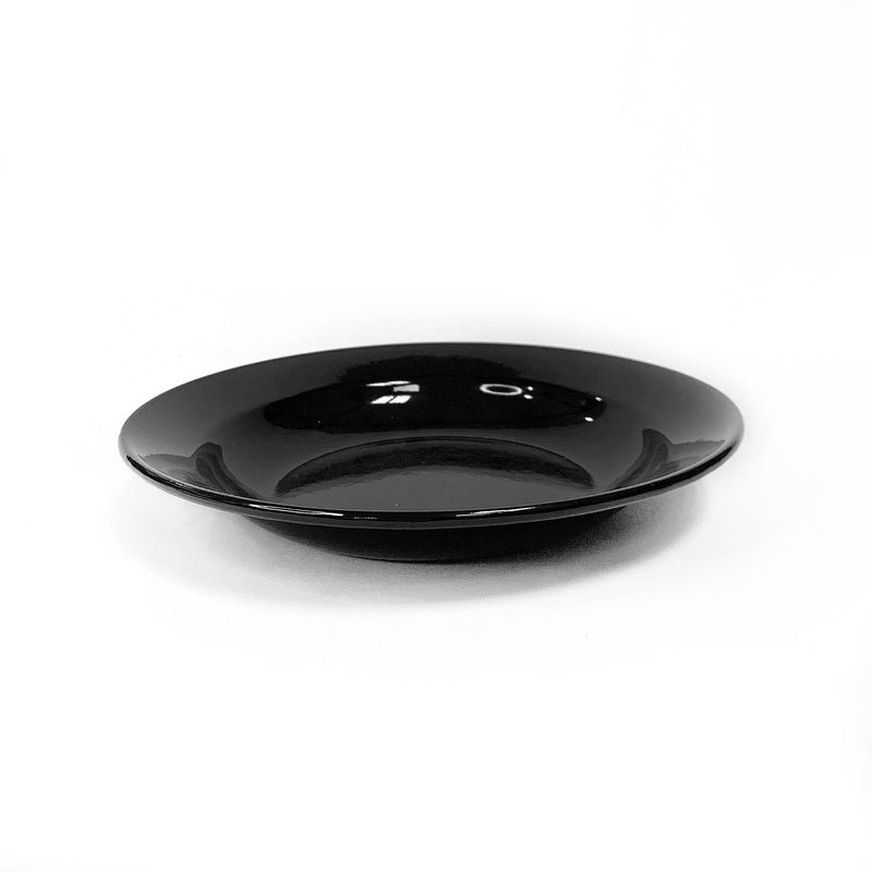 CRIOLLA - Plato hondo 22 cm negro Peltre.