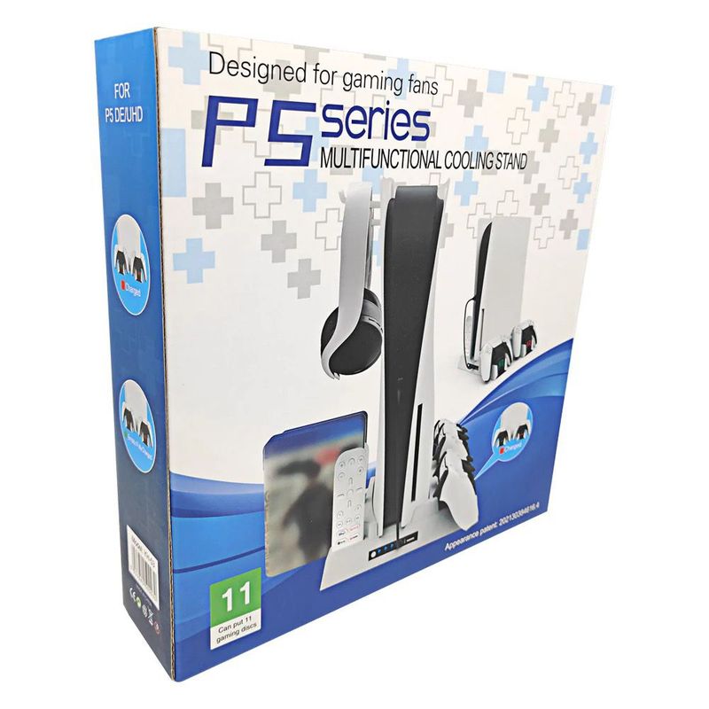 GENERICO - Base Refrigerante Multifuncional Ps5    Blanco.