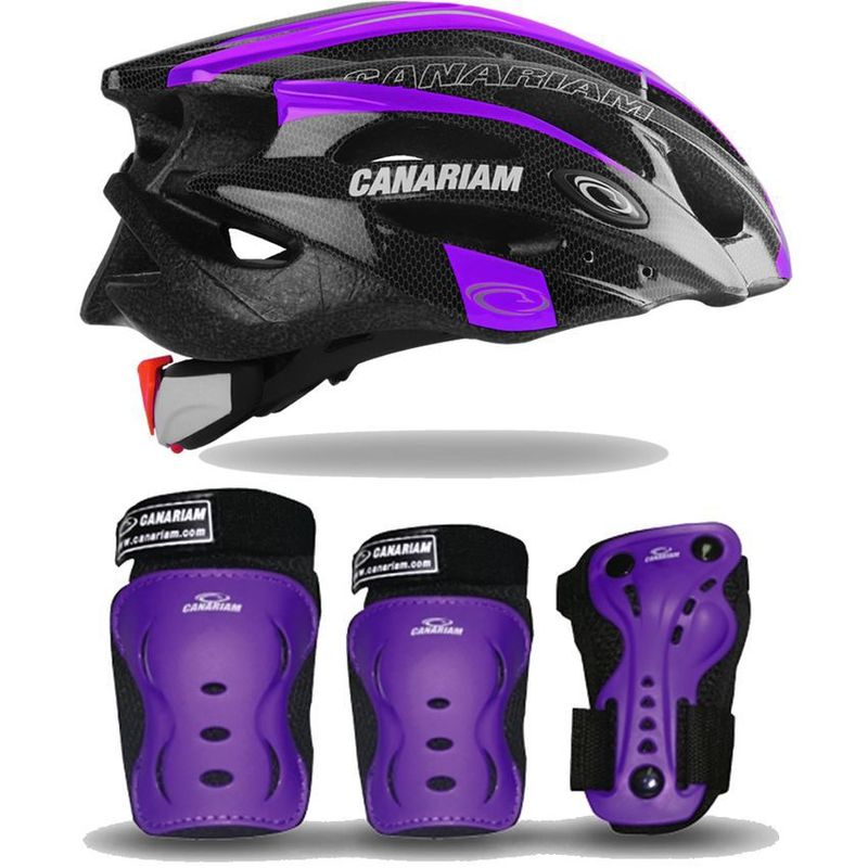 CANARIAM - Kit de Protección C2  Casco Canariam Para Patinaje Talla M