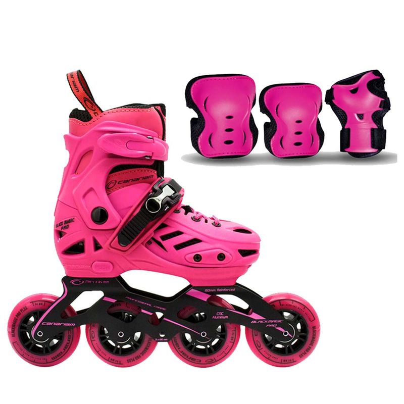 CANARIAM - Patines Canariam Blackmagic Pro Plus Fucsia + kit C4 T31-34